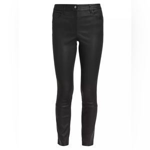 Theory - Bristol Skinny Five-Pocket Leather Pants